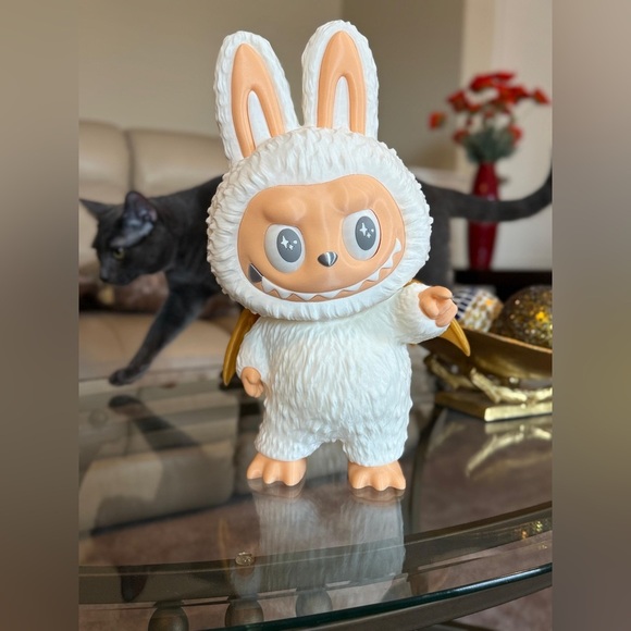 3D Printed Adorable White and Cream Labubu Decor. - Picture 10 of 14